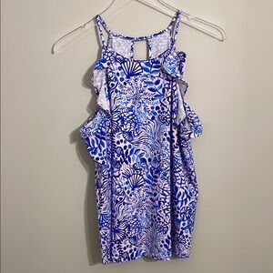 Lilly Pulitzer Billie Top in High Tides Good Vibes Size Large